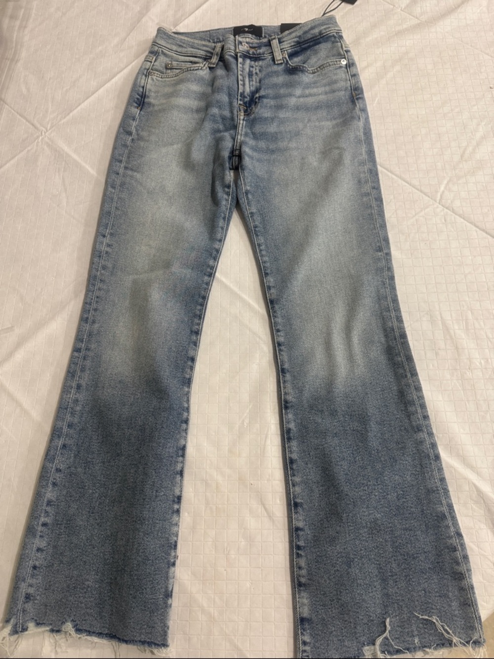7 For All Mankind Daisy Ankle Boot Jeans, size 24